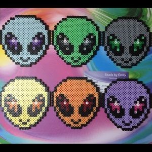 Cute Alien Fridge Magnets - Handmade Home Decor